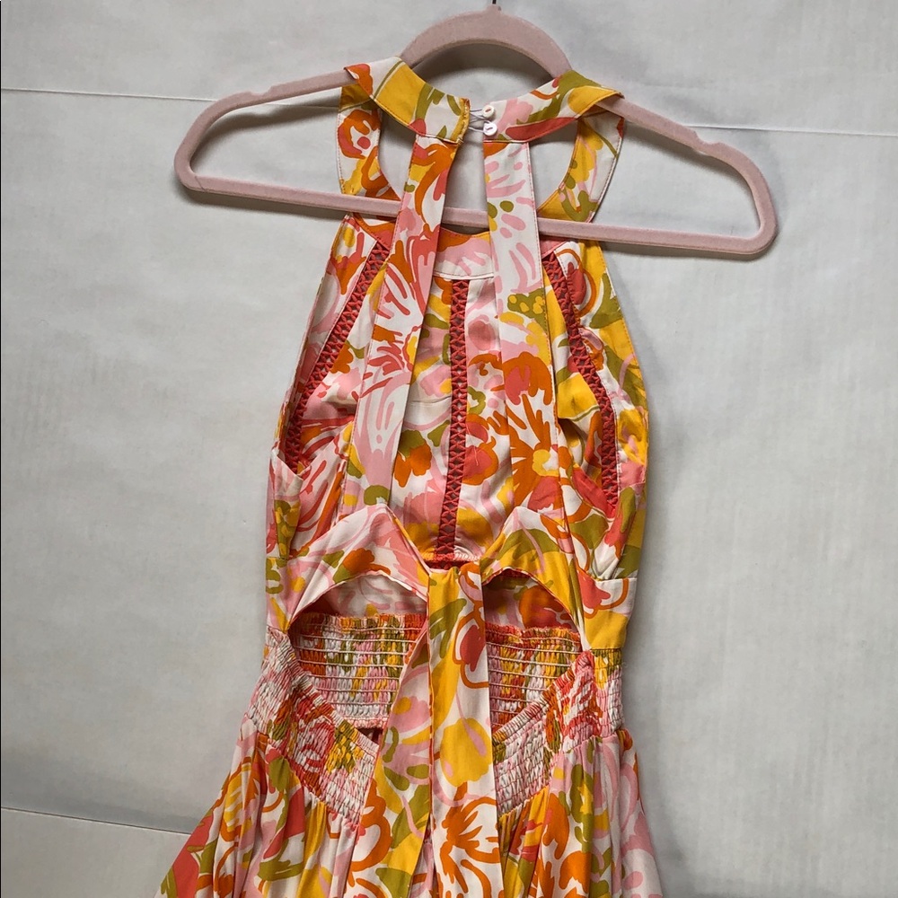 Anthropologie Abel the Label Floral Halter Maxi Sundress Size M - Picture 6 of 8